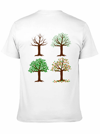 Four Seasons Tree Graphic Tee - Nature Lovers Shirt