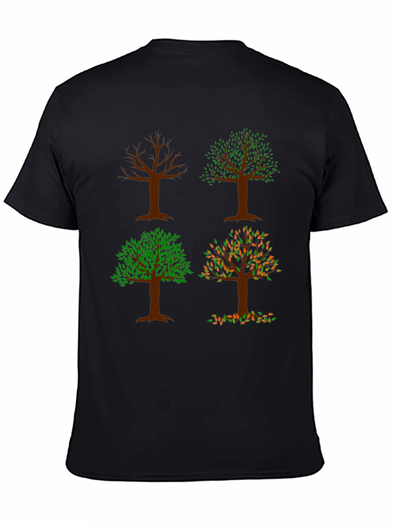 Four Seasons Tree Graphic Tee - Nature Lovers Shirt