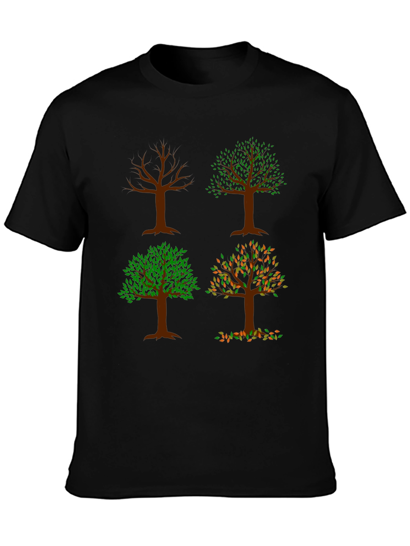 Four Seasons Tree Graphic Tee - Nature Lovers Shirt