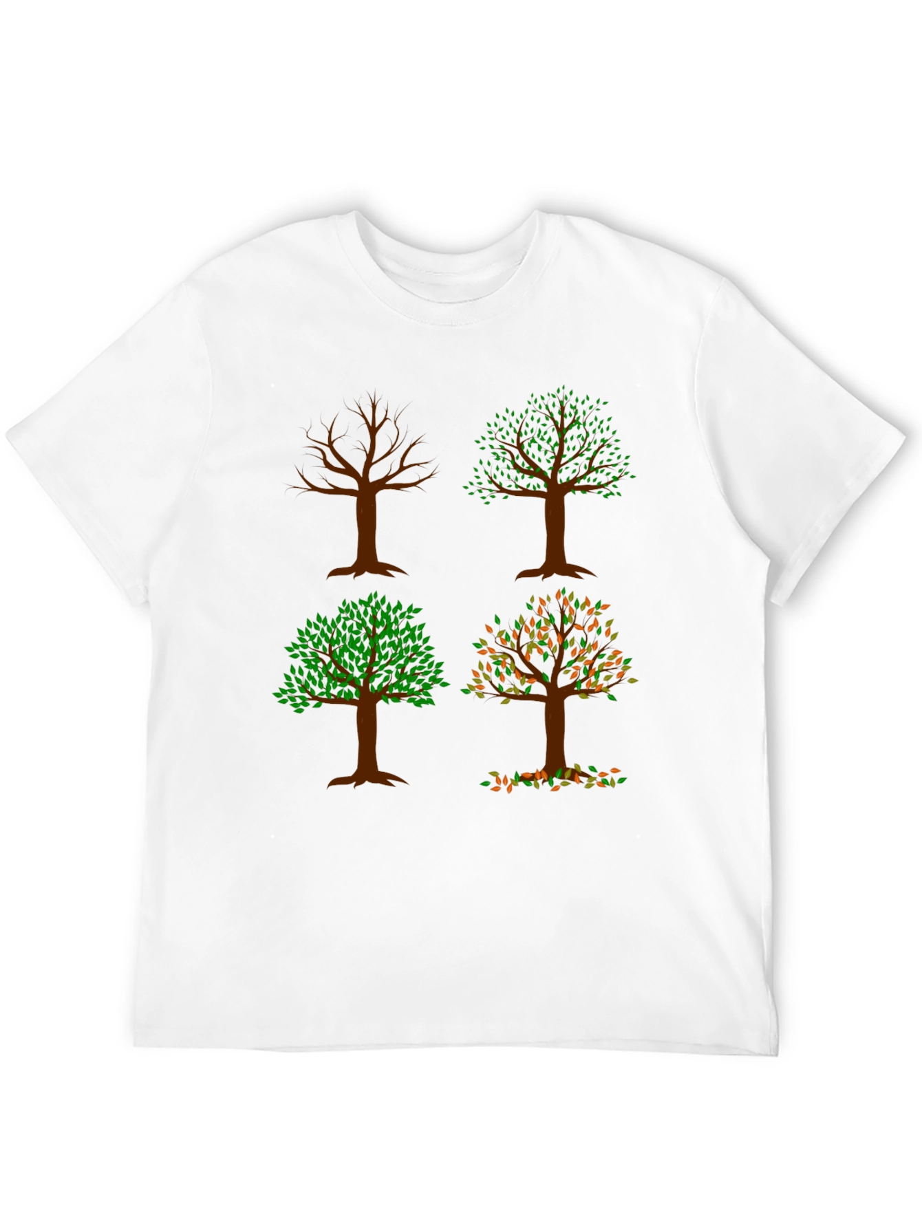 Four Seasons Tree Graphic Tee - Nature Lovers Shirt