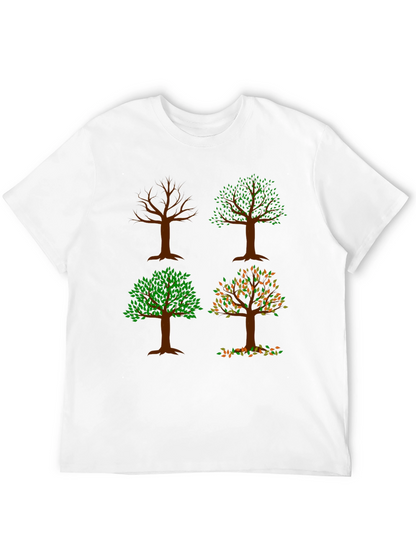 Four Seasons Tree Graphic Tee - Nature Lovers Shirt