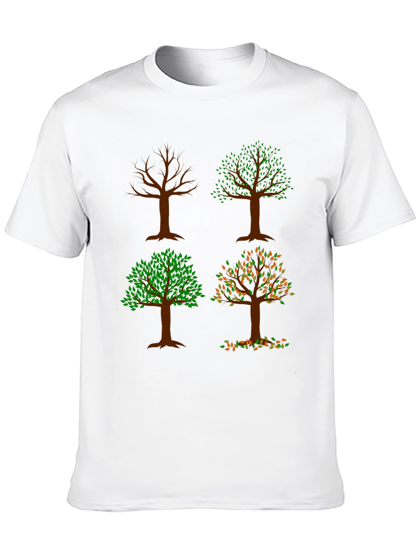 Four Seasons Tree Graphic Tee - Nature Lovers Shirt