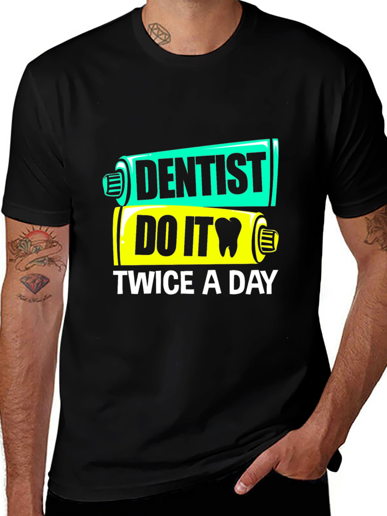 Dentist Do It Twice a Day Funny T-Shirt