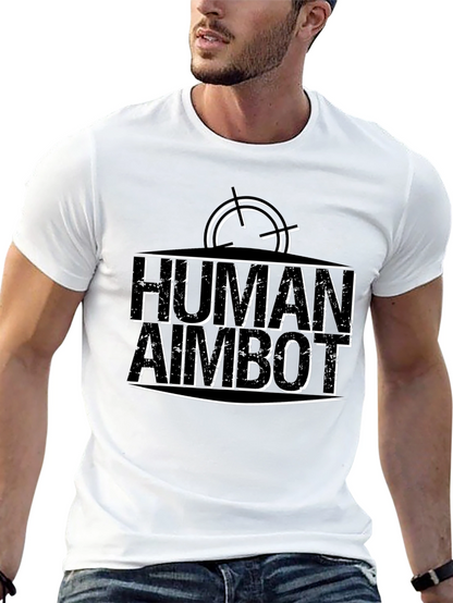 Human Aimbot T-Shirt Funny Gamer Tee