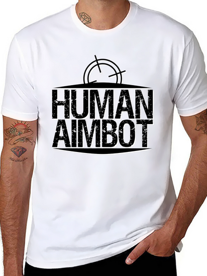 Human Aimbot T-Shirt Funny Gamer Tee