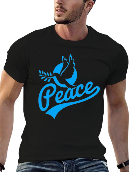 Peace Dove Graphic T-Shirt - Black
