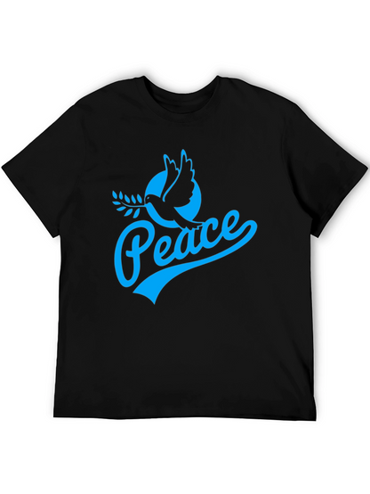 Peace Dove Graphic T-Shirt - Black