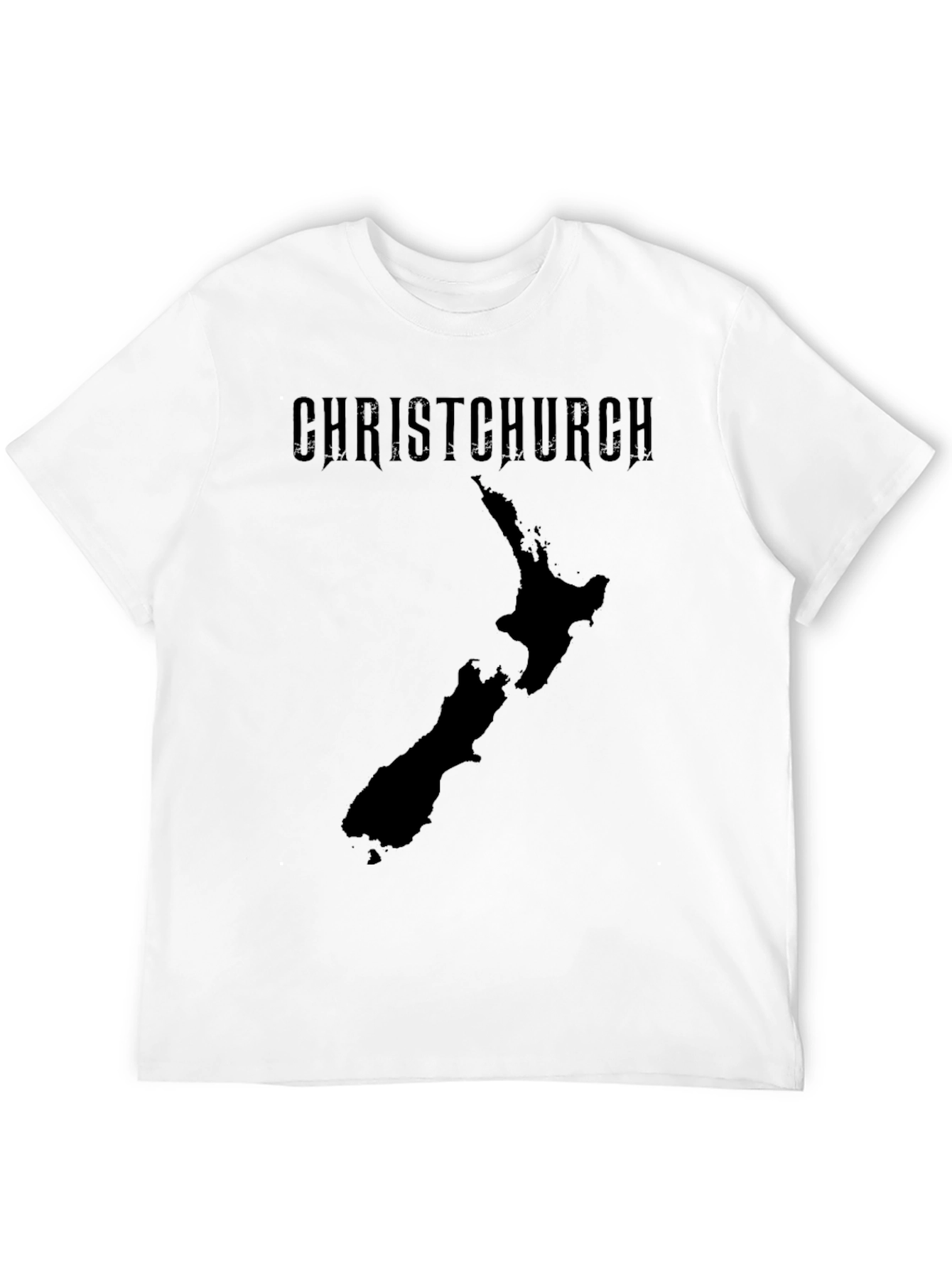 Christchurch New Zealand Map Graphic Tee