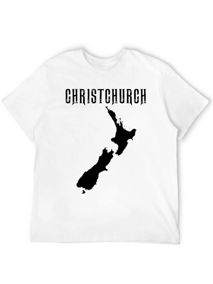 Christchurch New Zealand Map Graphic Tee