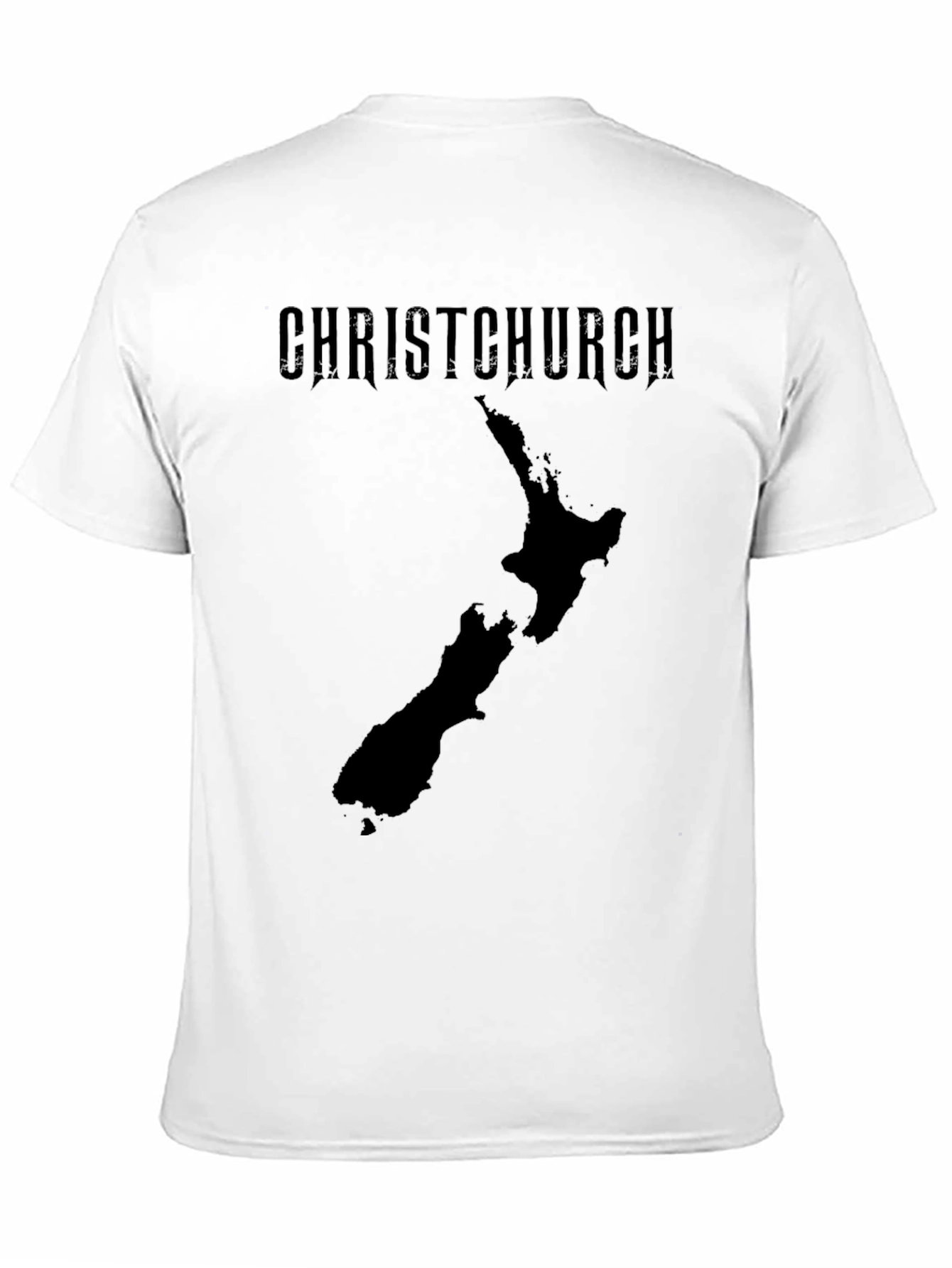 Christchurch New Zealand Map Graphic Tee