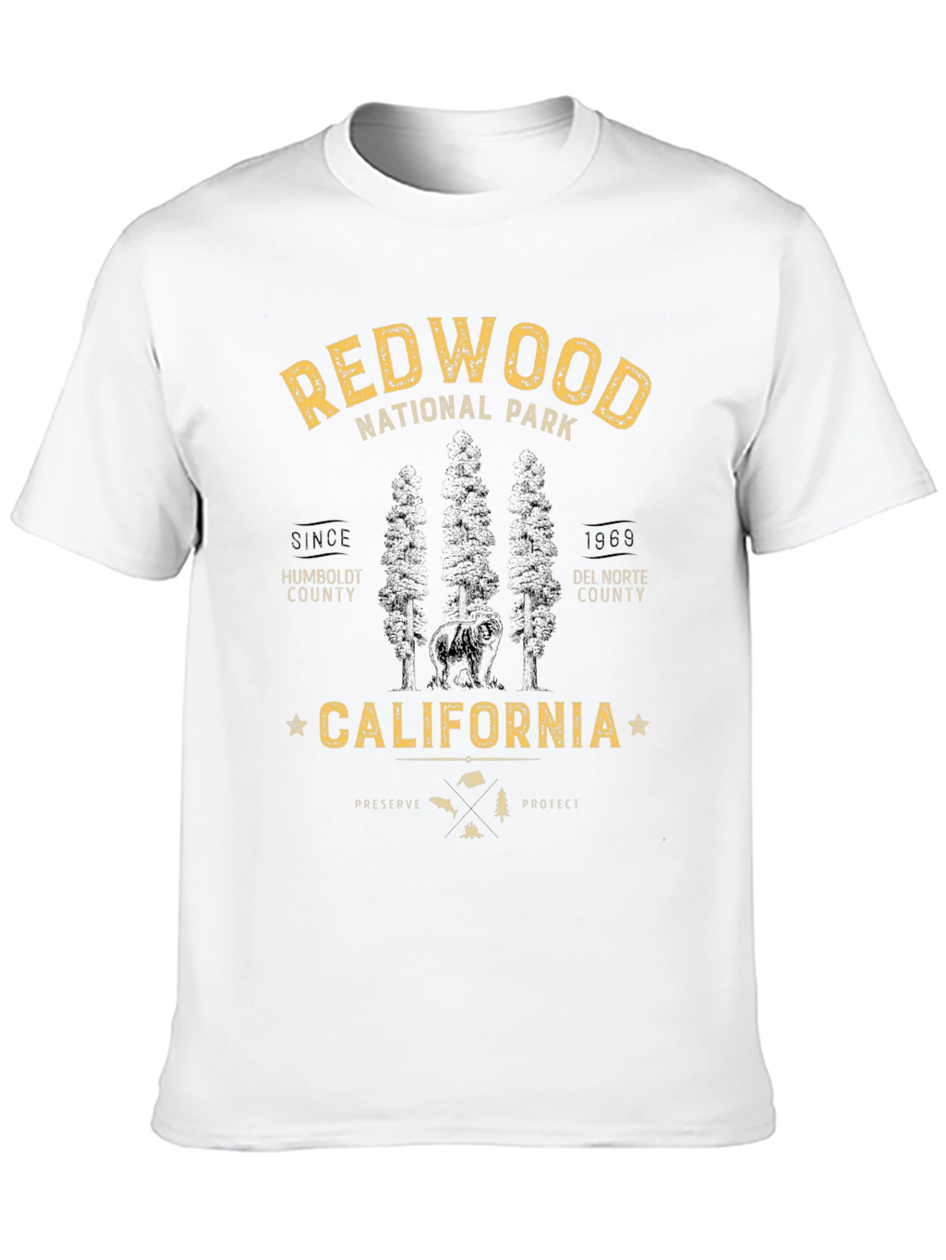 Redwood National Park Black T-Shirt