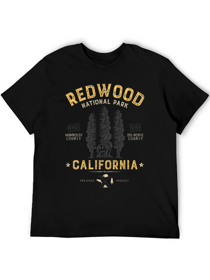 Redwood National Park Black T-Shirt