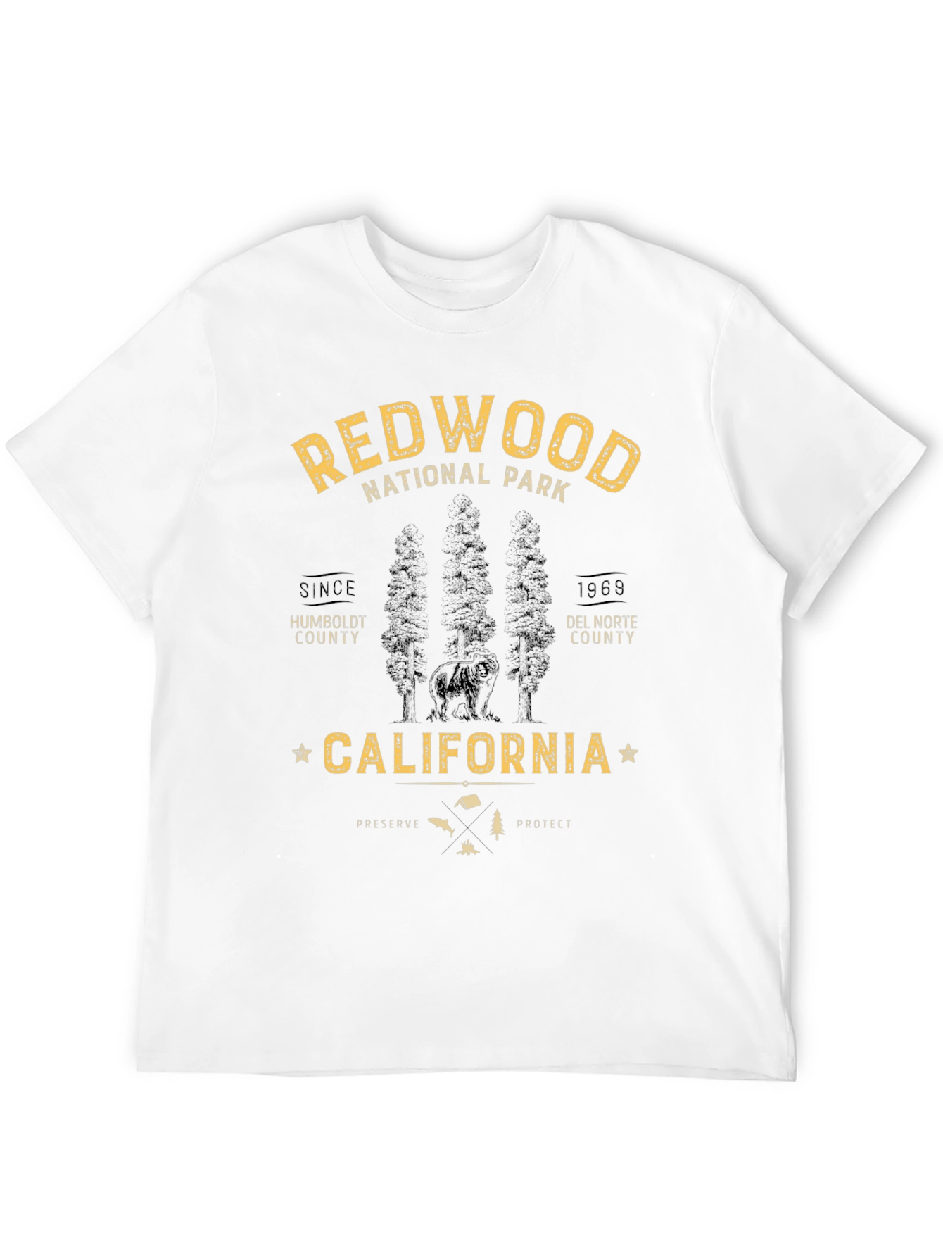 Redwood National Park Black T-Shirt