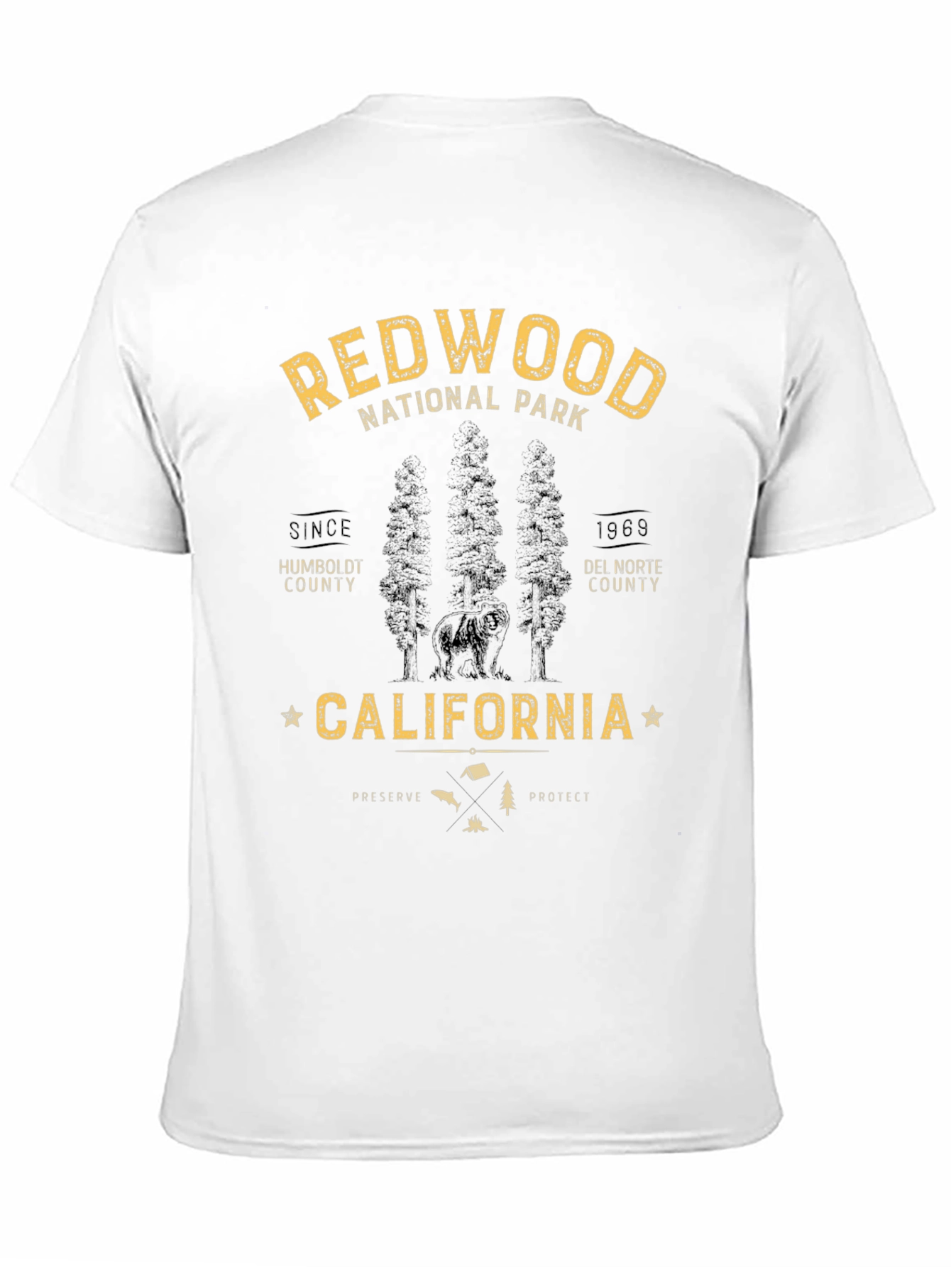 Redwood National Park Black T-Shirt