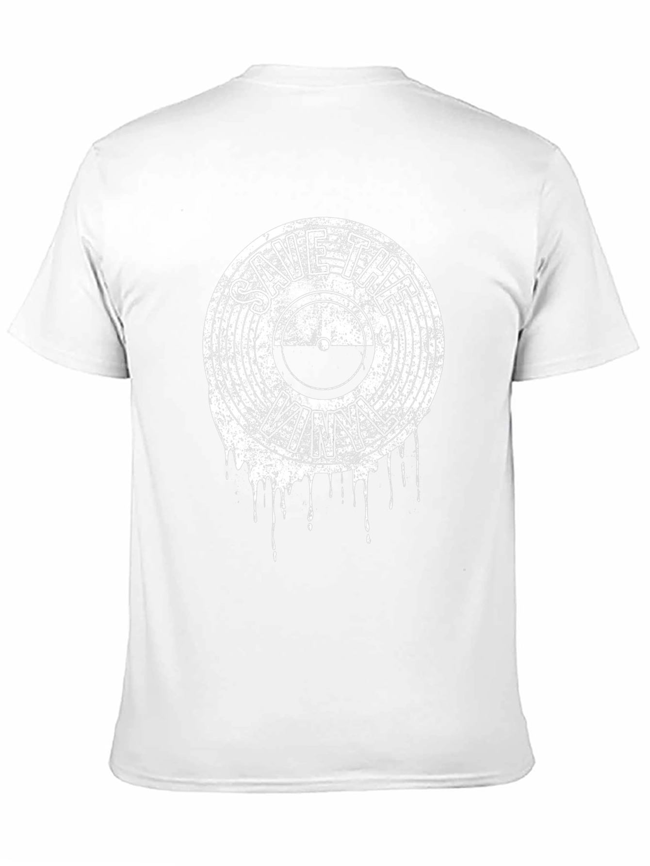 Save The Vinyl Graphic T-Shirt - Black