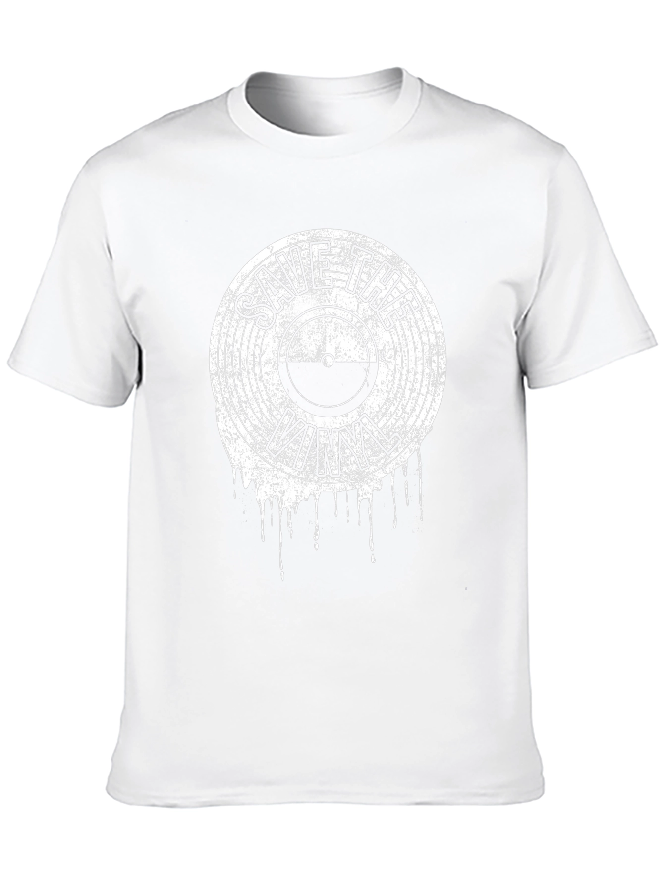 Save The Vinyl Graphic T-Shirt - Black