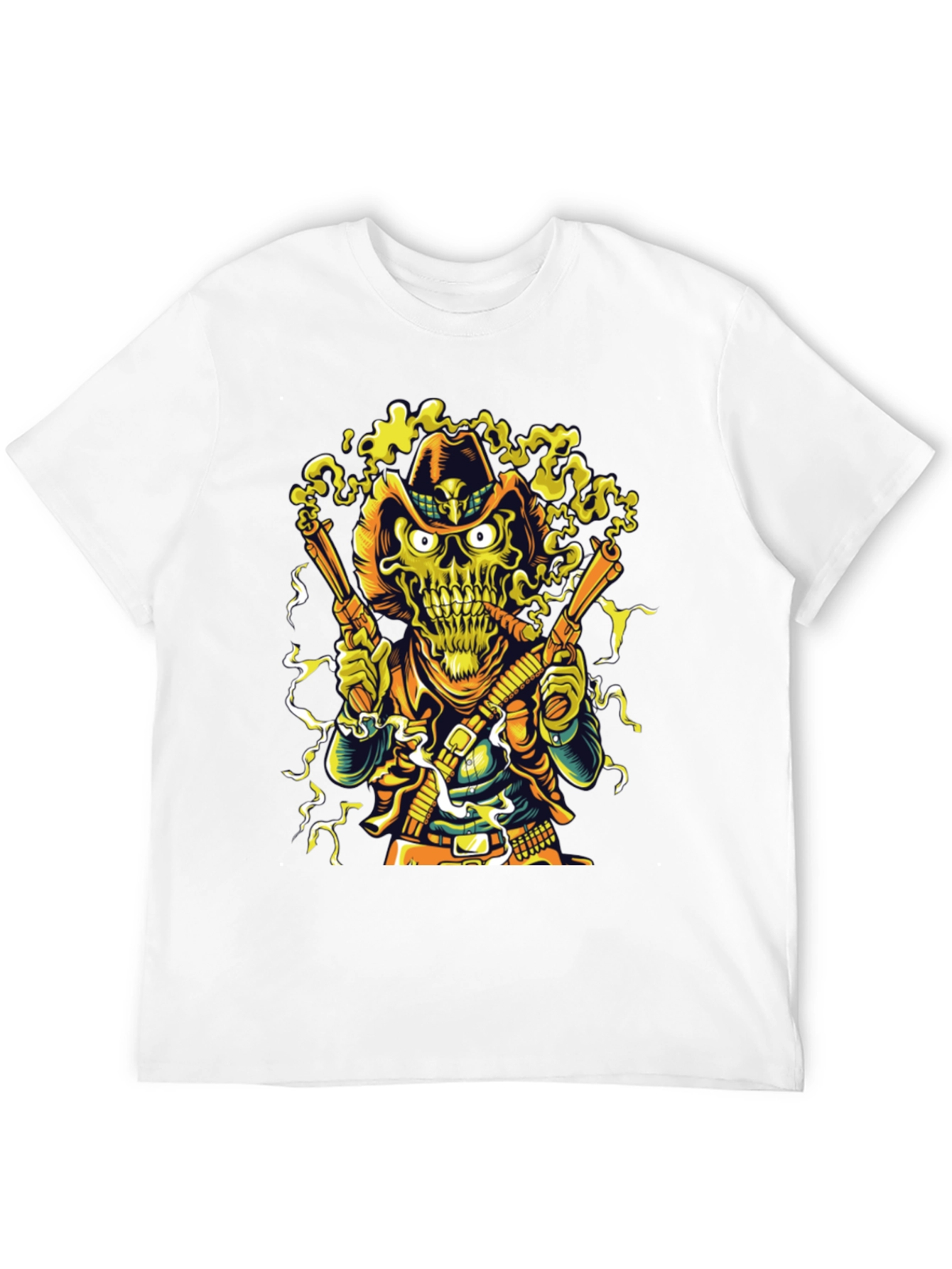 Cowboy Skeleton Graphic T-Shirt