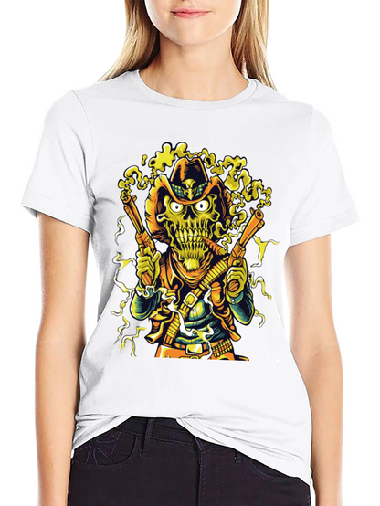 Cowboy Skeleton Graphic T-Shirt