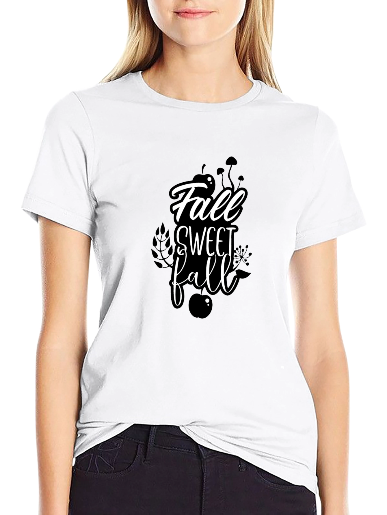 Fall Sweet Fall Black Graphic Tee