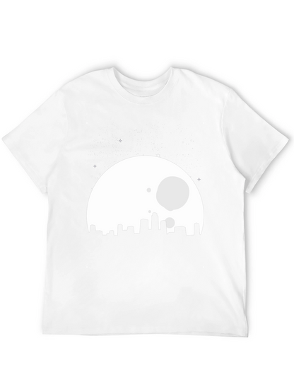 City Moon Graphic T-Shirt - Black