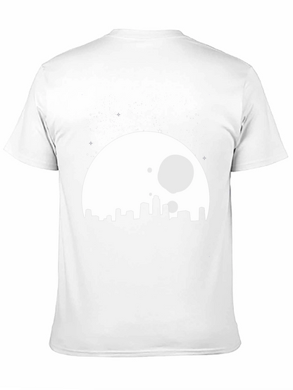 City Moon Graphic T-Shirt - Black