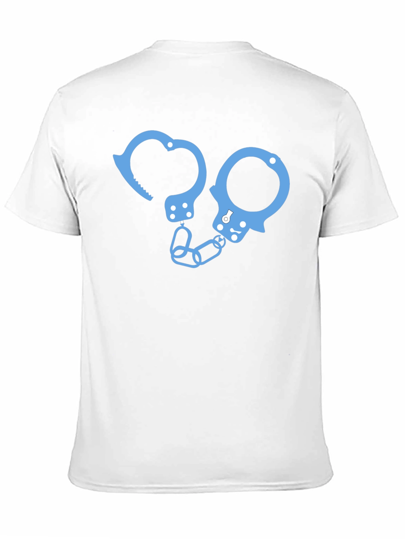 Novelty Handcuff Graphic T-Shirt - Black