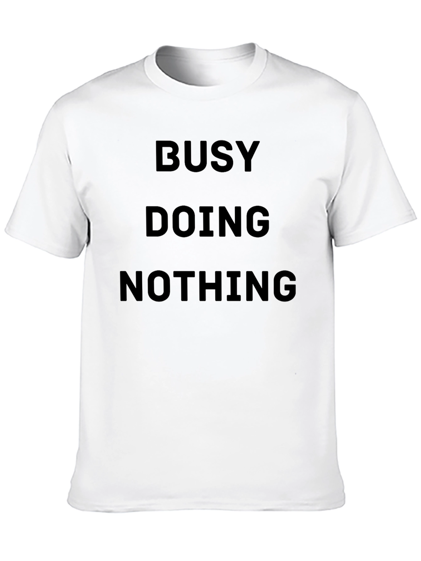 Busy Doing Nothing Black T-Shirt