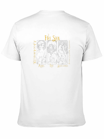 Fire Sign Zodiac T-Shirt - Aries Leo Sagittarius