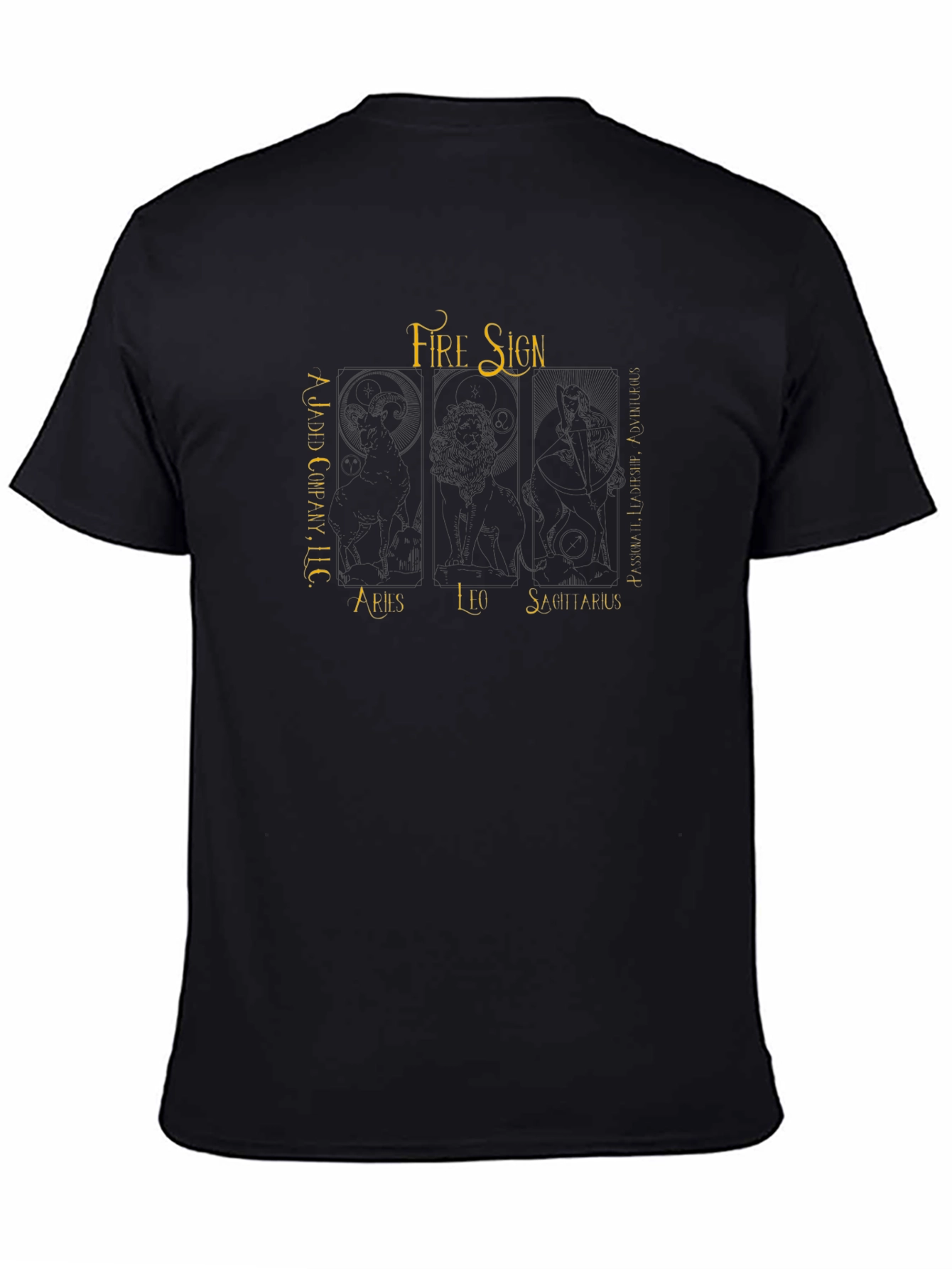 Fire Sign Zodiac T-Shirt - Aries Leo Sagittarius
