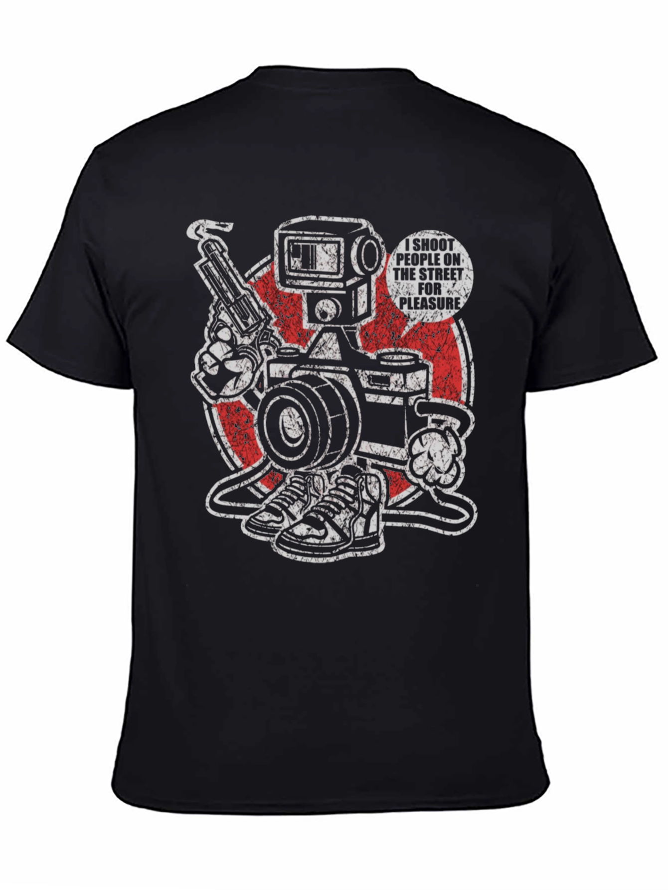 Edgy I Shoot People Graphic Tee