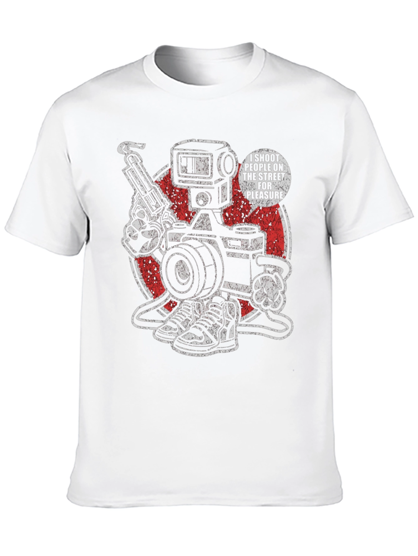 Edgy I Shoot People Graphic Tee