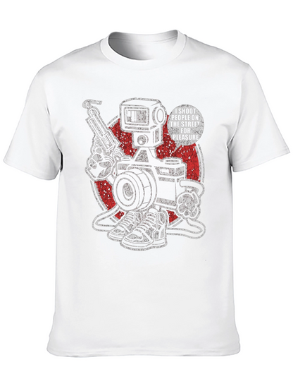 Edgy I Shoot People Graphic Tee