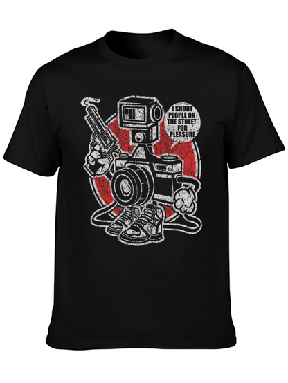 Edgy I Shoot People Graphic Tee