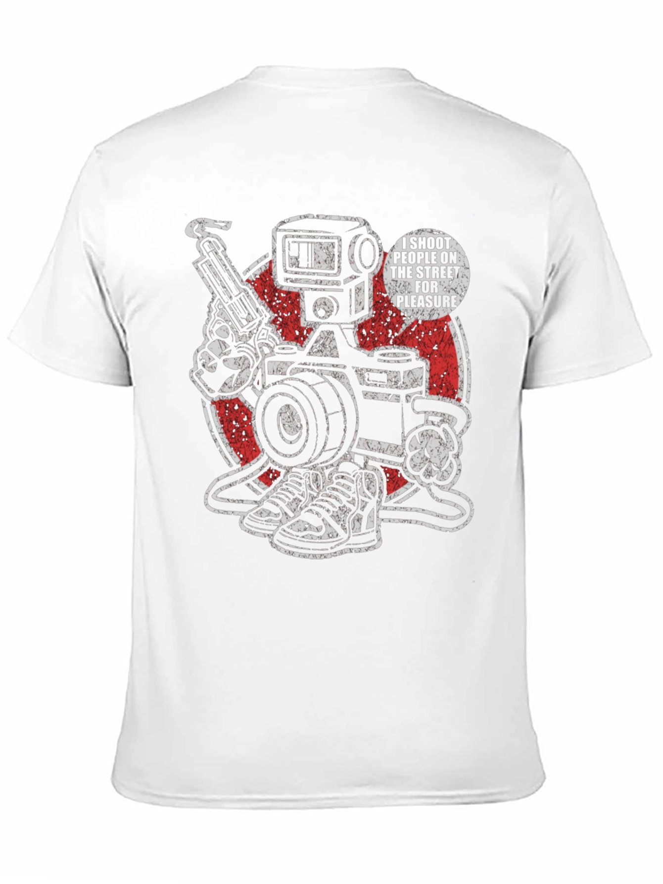 Edgy I Shoot People Graphic Tee