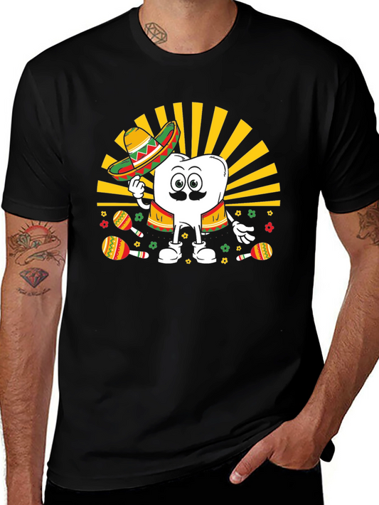 Cinco de Mayo Tooth Graphic T-Shirt