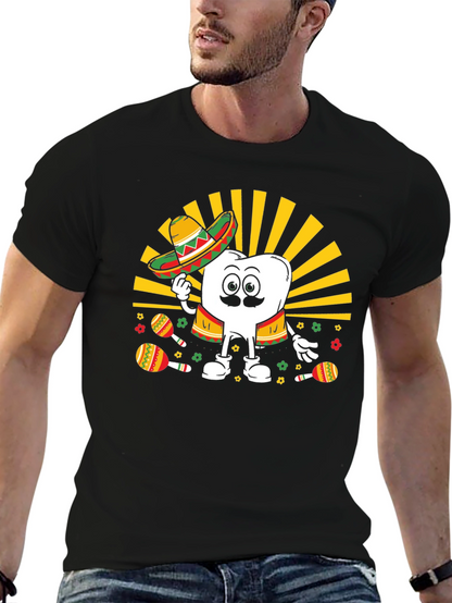Cinco de Mayo Tooth Graphic T-Shirt