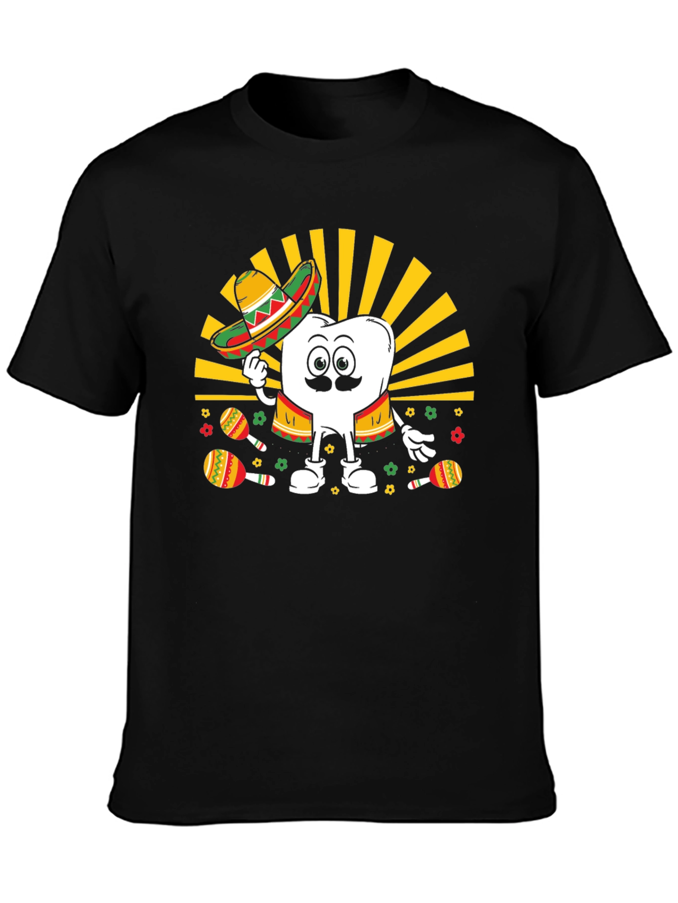 Cinco de Mayo Tooth Graphic T-Shirt