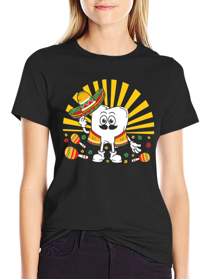 Cinco de Mayo Tooth Graphic T-Shirt