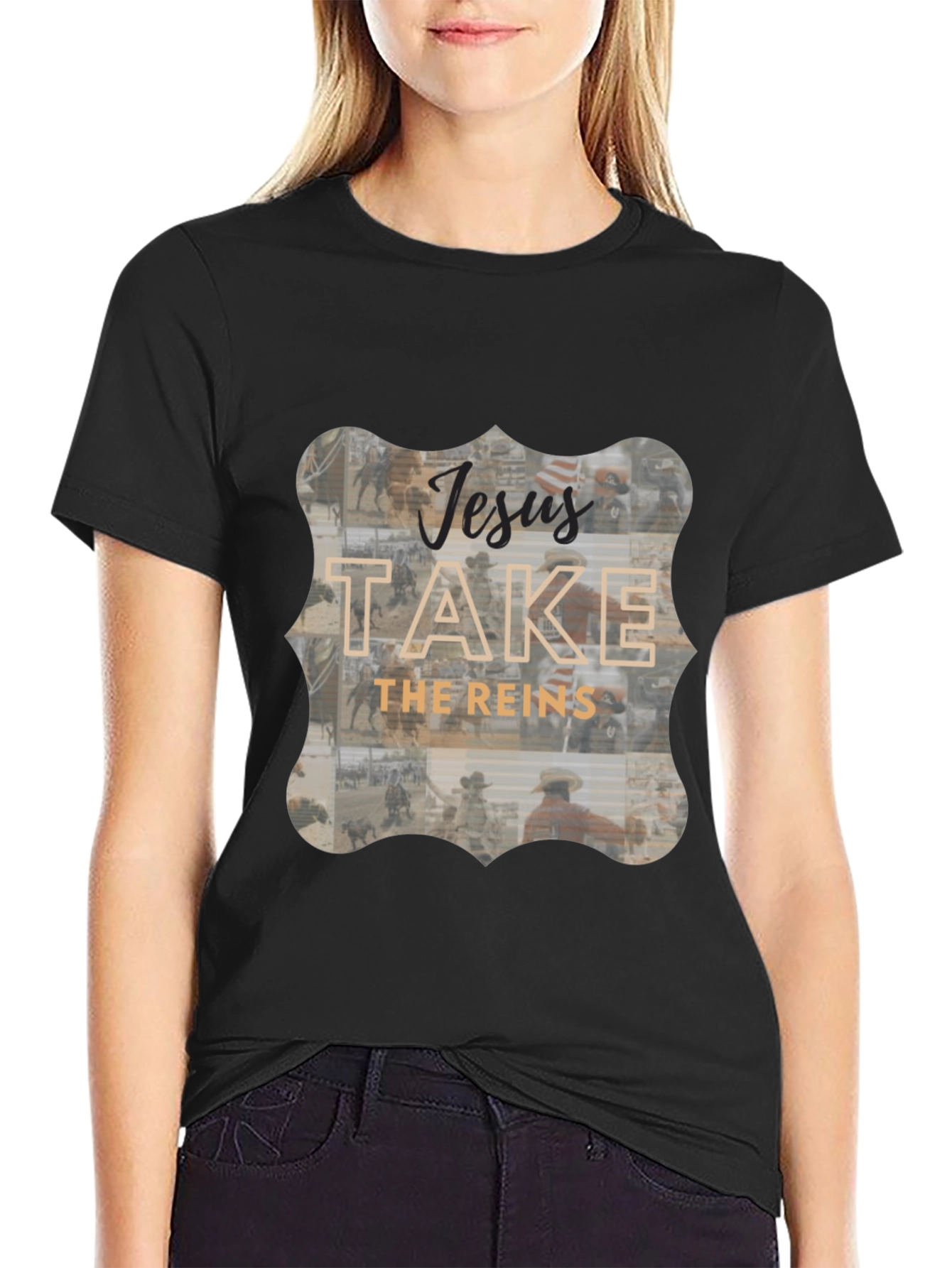 Jesus Take The Reins Graphic Tee