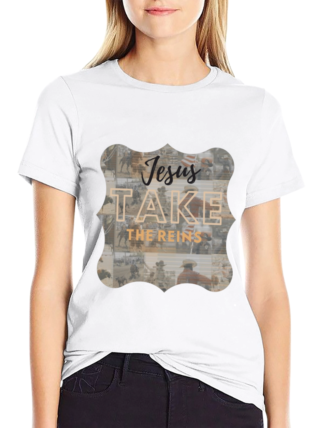 Jesus Take The Reins Graphic Tee
