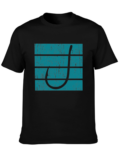 Fishing Hook Tee: Retro Style Anglers Choice