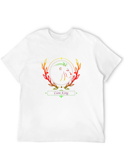 Lion King Graphic Tee - Black Cotton T-Shirt