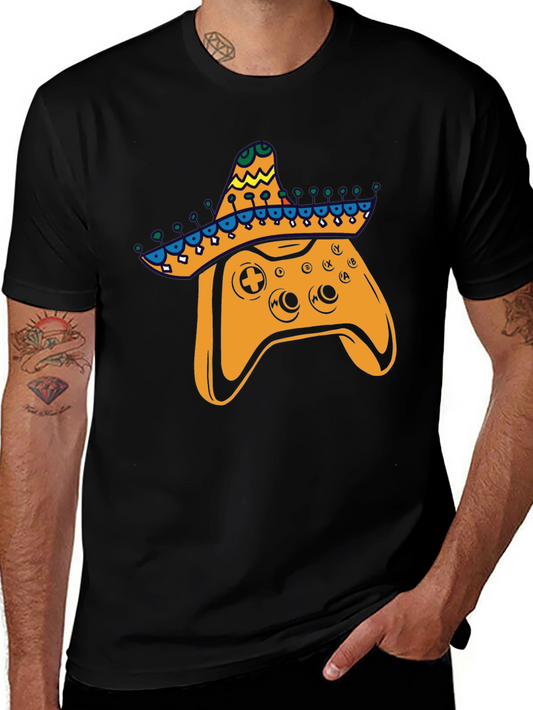 Gamer Fiesta T-Shirt: Controller with Sombrero!