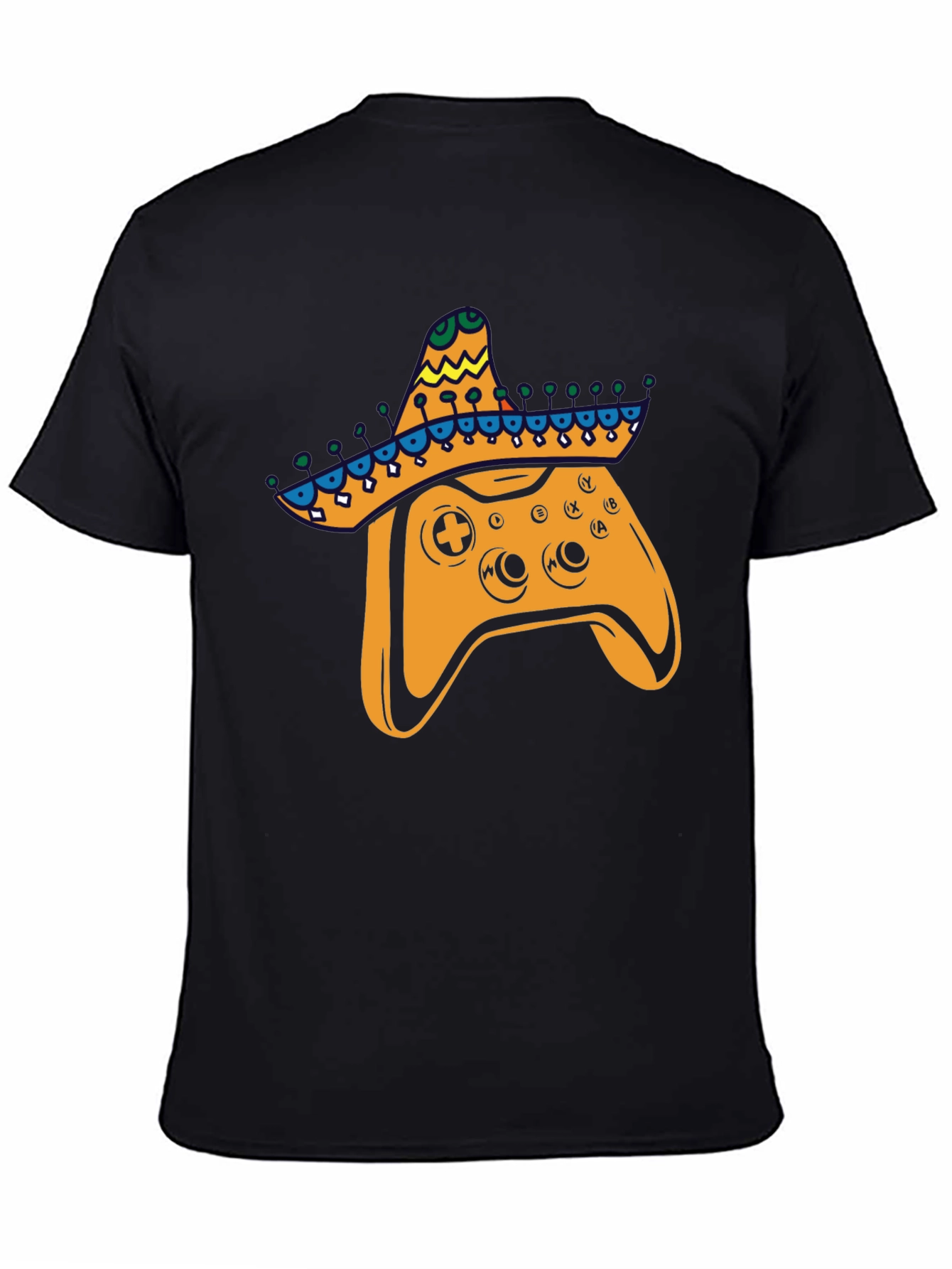 Gamer Fiesta T-Shirt: Controller with Sombrero!