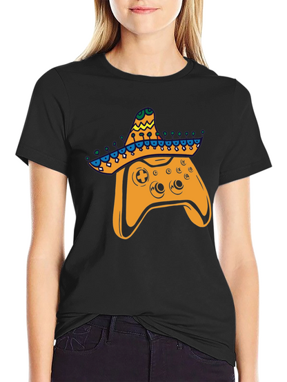 Gamer Fiesta T-Shirt: Controller with Sombrero!