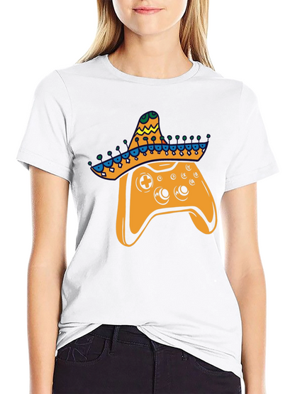 Gamer Fiesta T-Shirt: Controller with Sombrero!