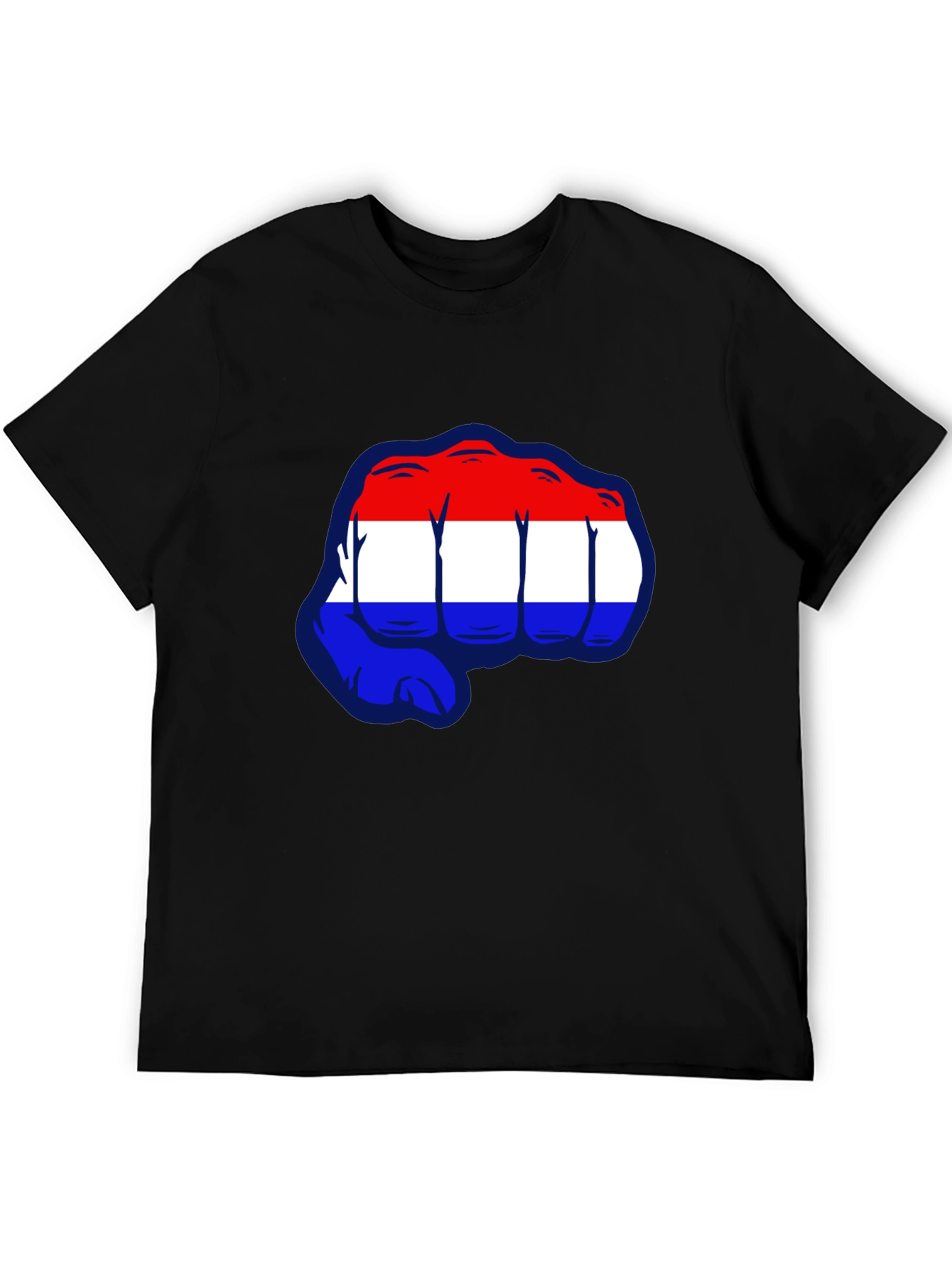 Netherlands Flag Fist Graphic T-Shirt