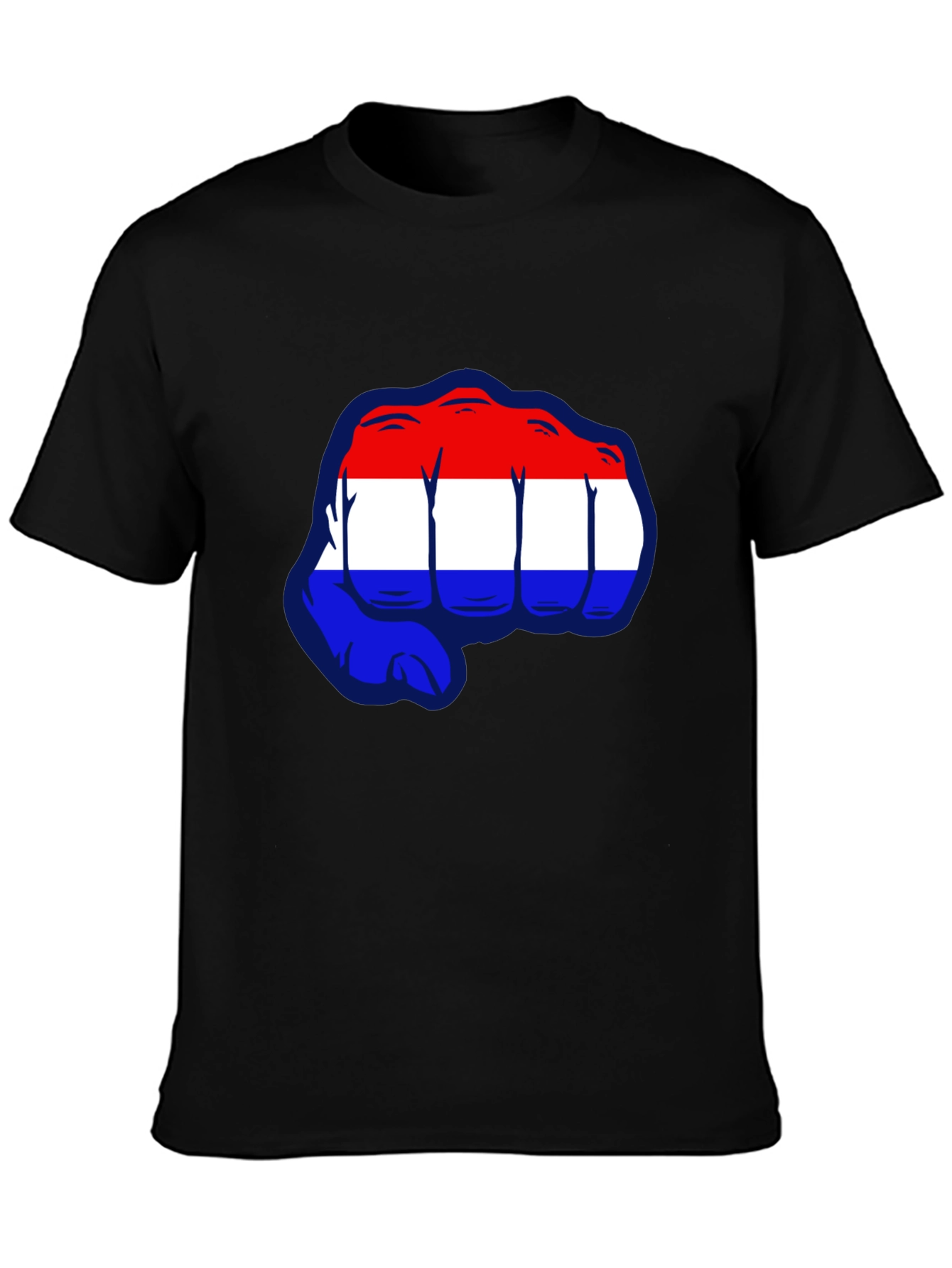 Netherlands Flag Fist Graphic T-Shirt