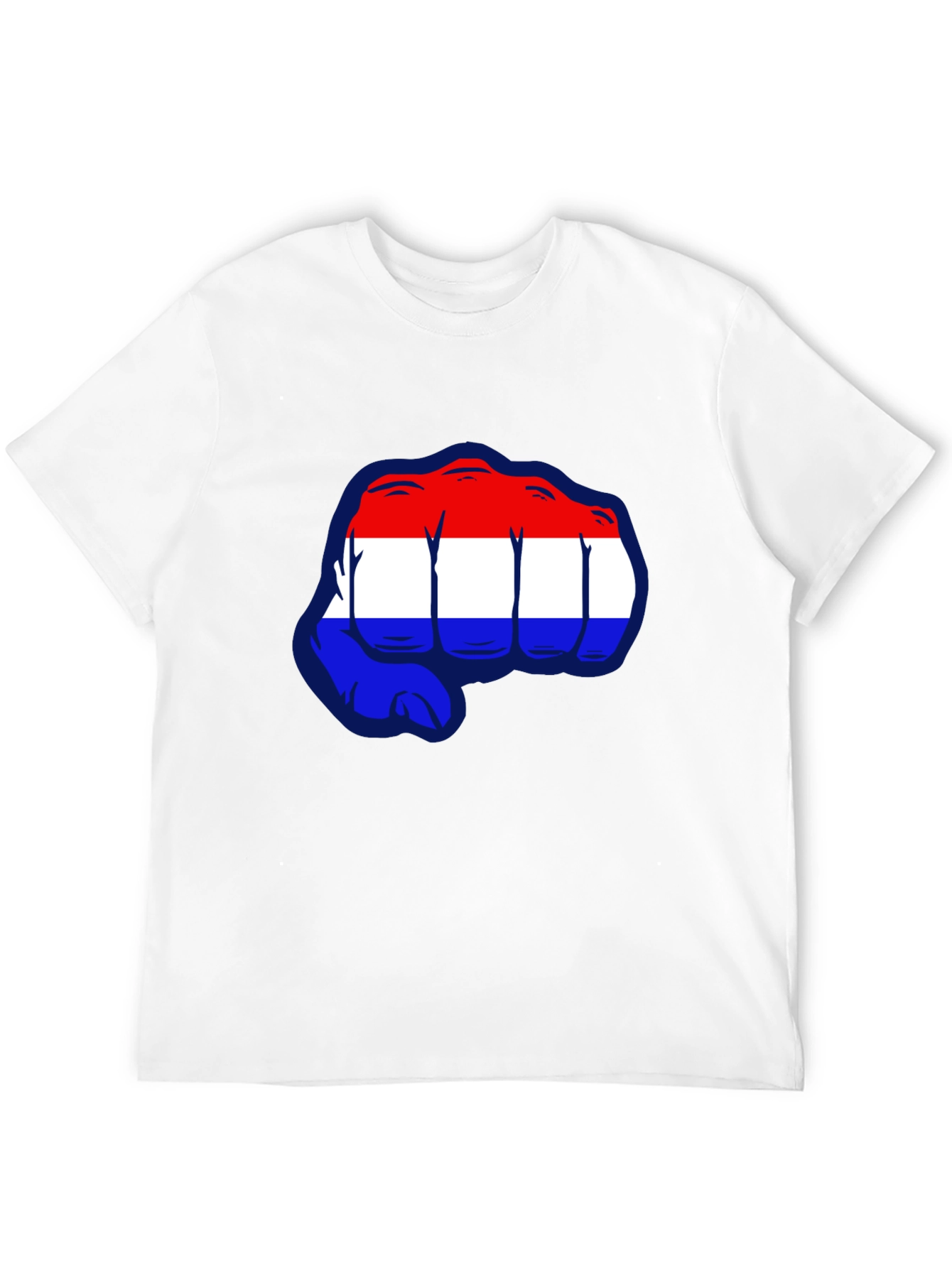 Netherlands Flag Fist Graphic T-Shirt