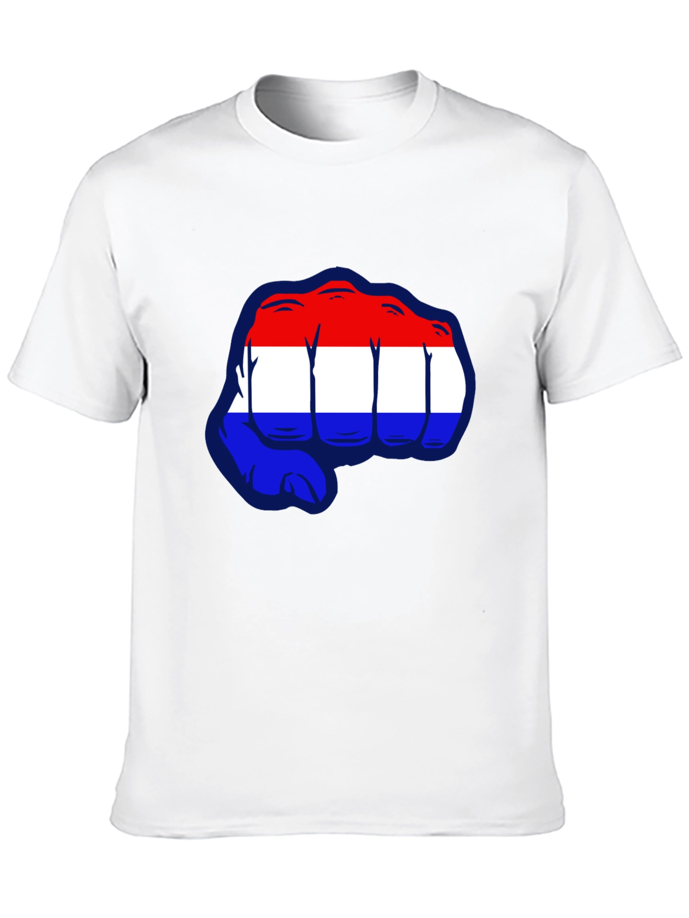 Netherlands Flag Fist Graphic T-Shirt
